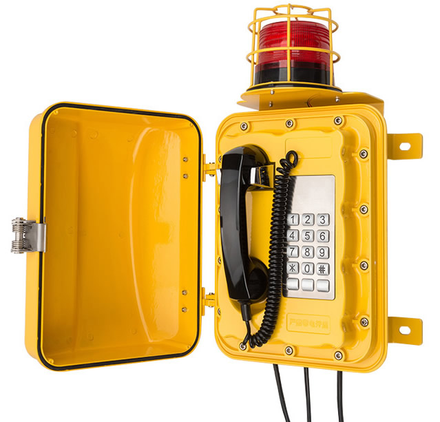 telefono IP stagno SIp IP66 con lampeggiante telefono IP stagno SIp IP66 con lampeggiante